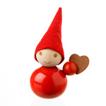 Santa's elf with gingerbread heart