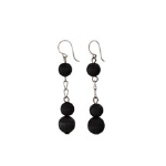 Black earrings - Mesi