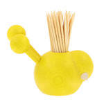 Cocktail stick holder - yellow