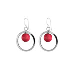red earrings
