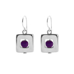 Purple earrings Foxi