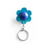 Blue flower keyring