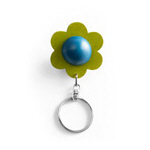 Green flower keyring