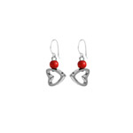 Red romance earrings