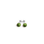 green stud earrings 'Marja'