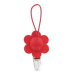 Towel clip - red flower Kukka