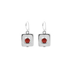 red earrings 'Foxi'