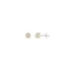 white stud earrings 'Marja'