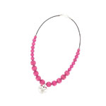 Pink heart necklace 'Piccolina'