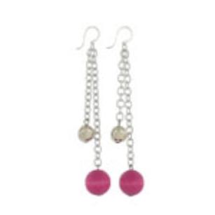 Pink earrings 'Toscana'