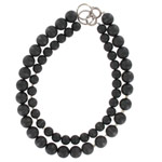 Black necklace 'Mustikka'