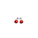 Stud earrings - red Marja