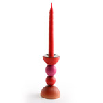 Aarikka red candlestick - Helmi 160mm