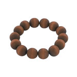 Brown wooden bead bracelet 'Pohjola'