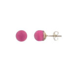 Pink stud earrings 'Marja'